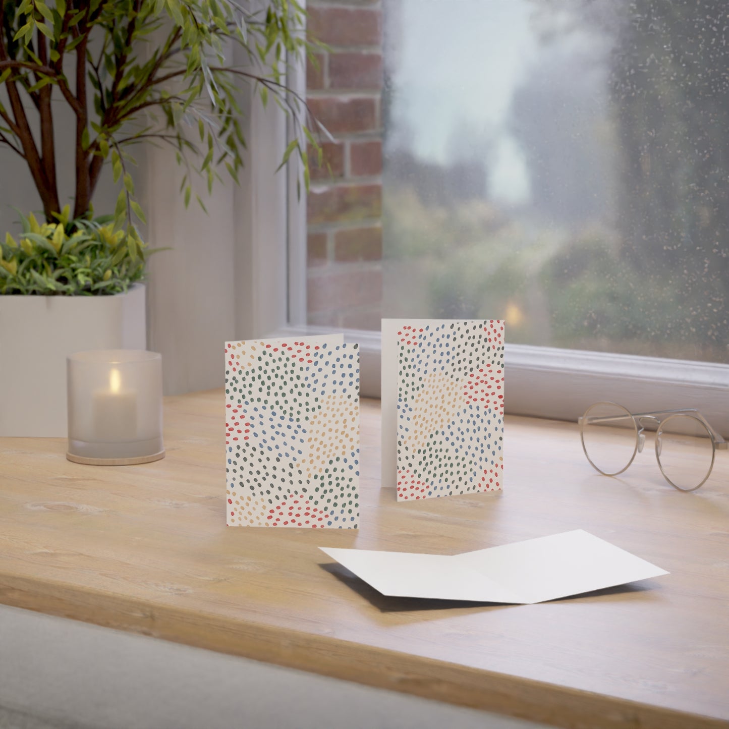 Dots Greeting Cards 1/10/30/50 pcs