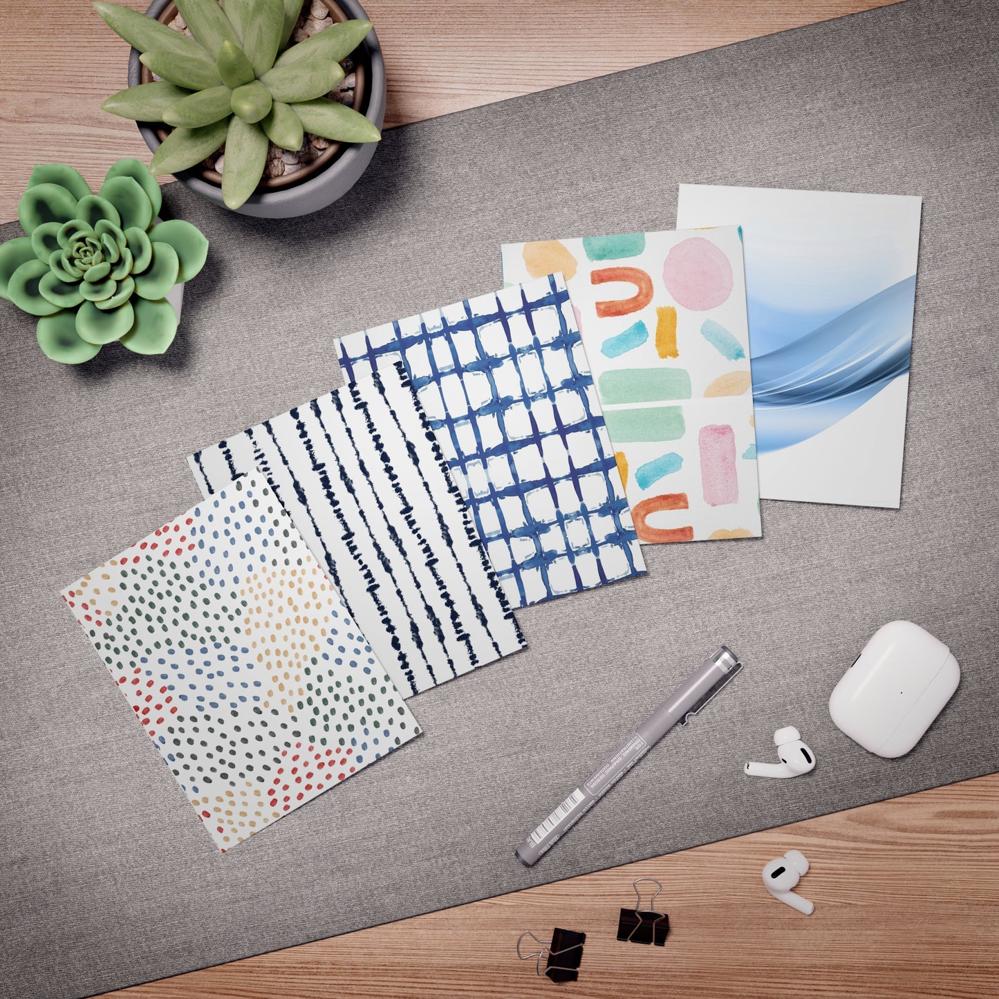 Greeting Cards Set. Multi-design. The Form Series. The Atelier Collection