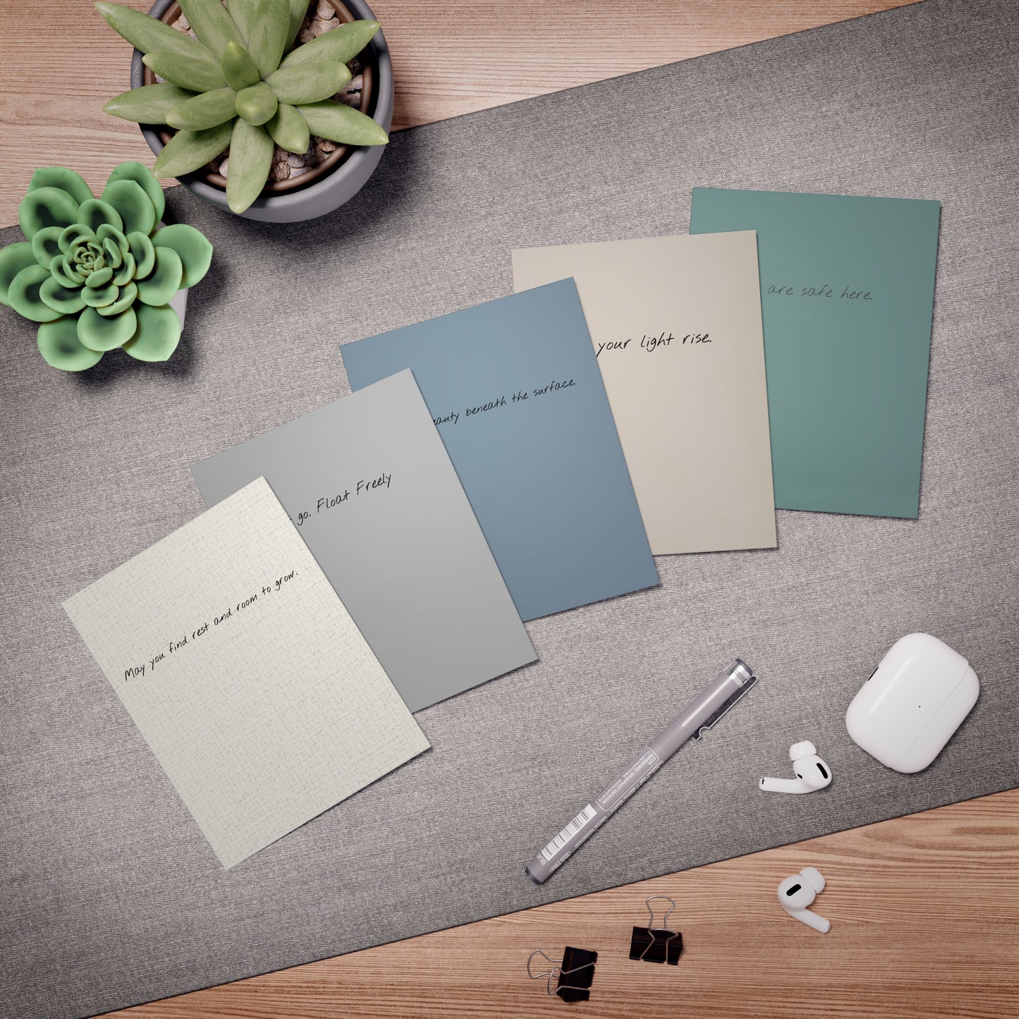 Greeting Cards Set. Multi-design. The Intentional Day Series. The Foundation Collection